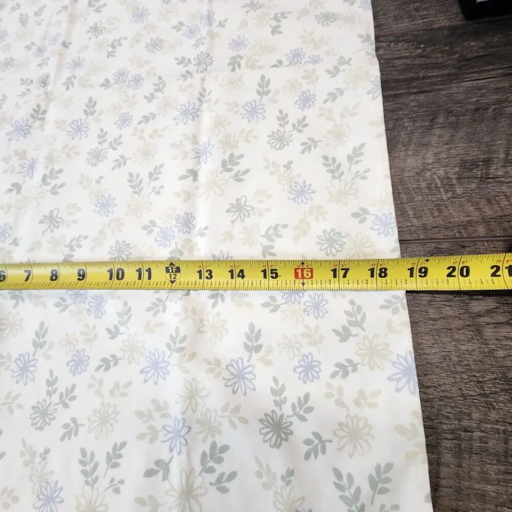 Vtg Westpoint Stevens Floral Sheet Set 4 Pc Queen USA Romantic Cottage Core